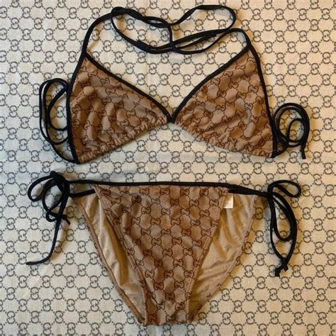 gucci multicolor swimsuit|Gucci bikini dupe.